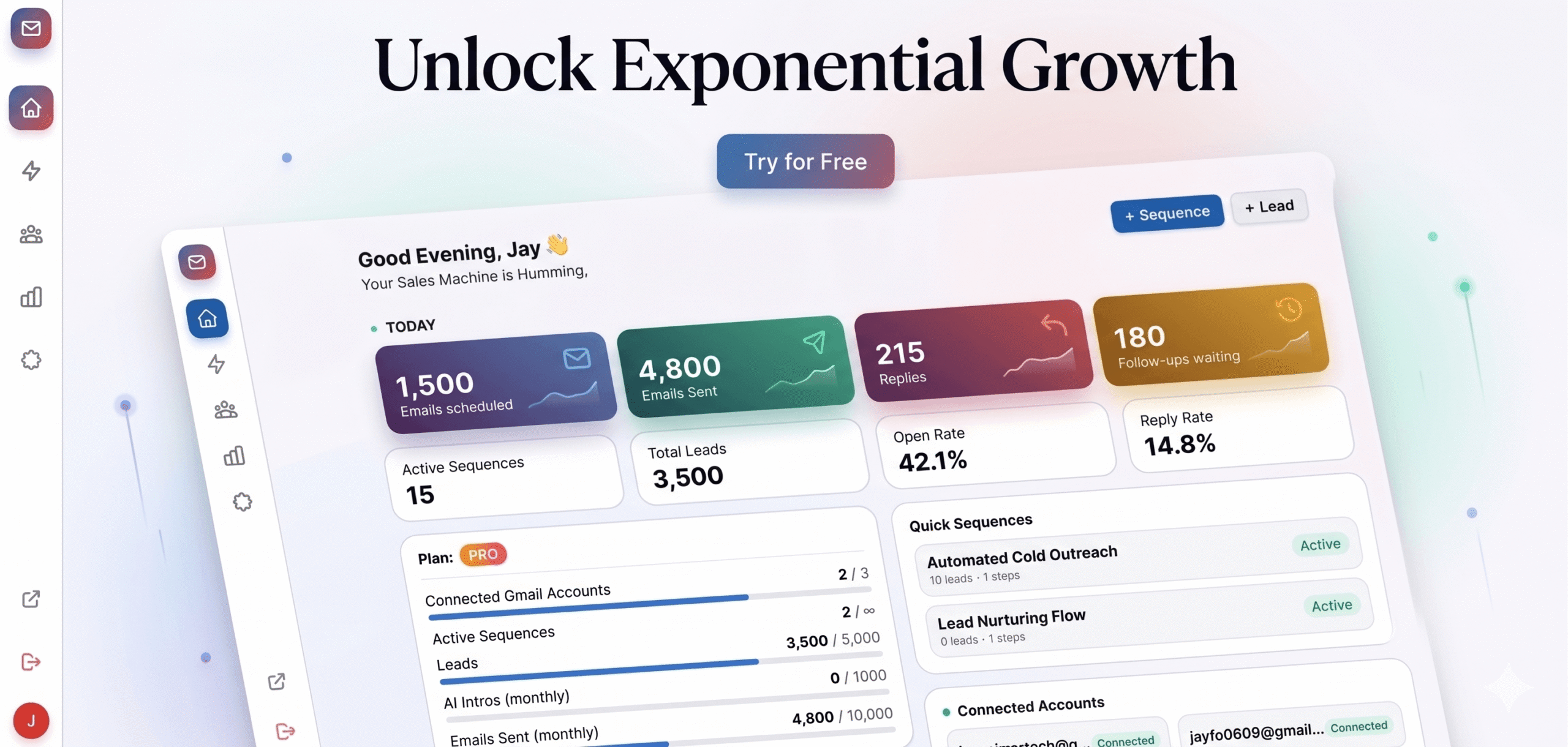 SequenceMail Dashboard